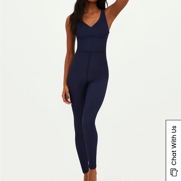 Beach Riot Active Navy Rosalie Jumpsuit, SIZE MEDIUM 1281 - Picture 3 of 8